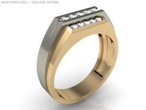 mens ring Model 3D