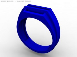 mens ring Model 3D