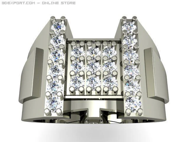 mens ring 3D Model .c4d .max .obj .3ds .fbx .stl .blend 