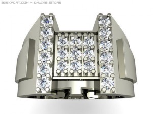 mens ring Modelo 3D