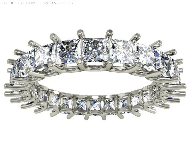 engagement ring 3D Model .c4d .max .obj .3ds .fbx .stl .blend