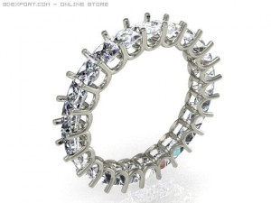 engagement ring 3D Model
