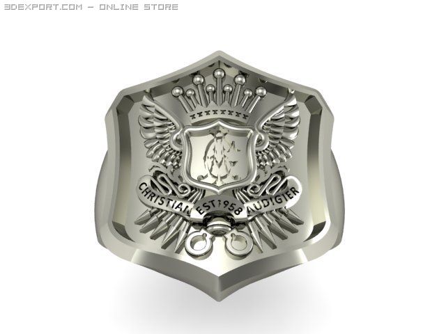 mens ring 3D Модель .c4d .max .obj .3ds .fbx .stl .blend 