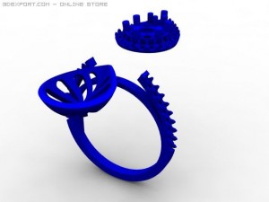 engagement ring 3D 模型