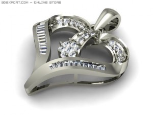 heart pendent Modelo 3D
