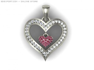 heart pendent Modelo 3D