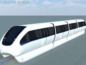 monorail train Modelo 3D