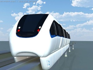 monorail train Modelo 3D