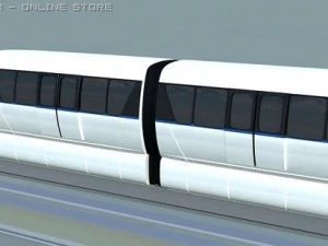 monorail train 3D Model