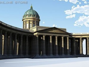 kazan cathedral 3D 模型