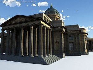 kazan cathedral 3D 模型