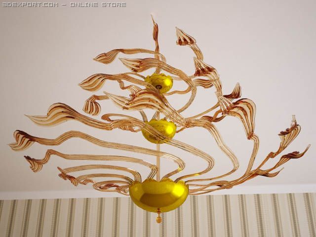 murano glass lamp Modello 3D .c4d .max .obj .3ds .fbx .stl .blend 