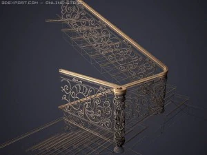 stairs railing 3D Model