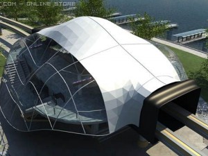 monorail station Modelo 3D