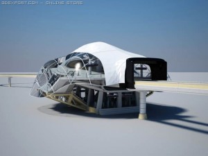 monorail station Modelo 3D