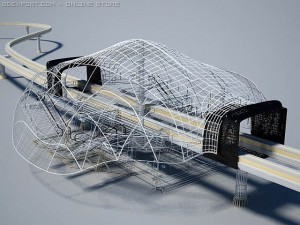 monorail station Modelo 3D
