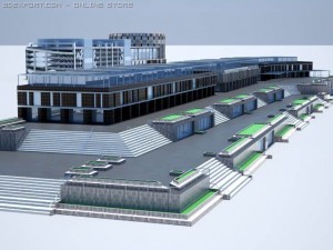 city building  business centr Modèle 3D