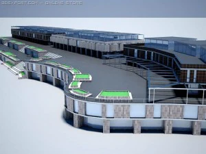 city building  business centr 3D Model