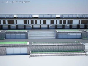 city building  business centr 3D Model