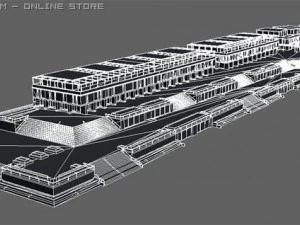 city building  business centr 3D Model
