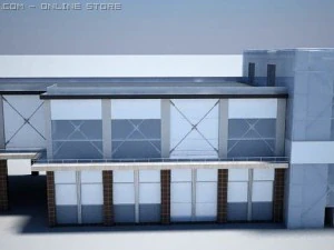 office centre  parking 3D Model