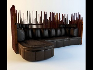 sofa pacific green isle dpalm Modelo 3D