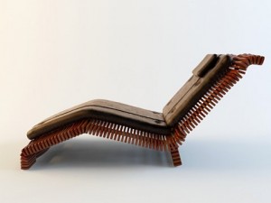 lounge pacific green luxor chaise Modèle 3D