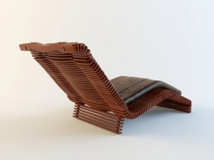 lounge pacific green luxor chaise Modèle 3D