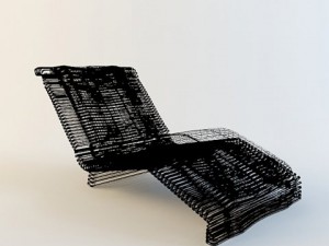 lounge pacific green luxor chaise Modèle 3D