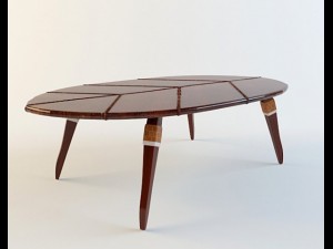 coffee table zulut pacific green Modelo 3D