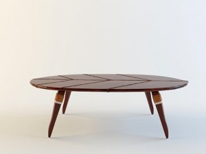 coffee table zulut pacific green Modelo 3D