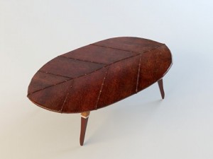 coffee table zulut pacific green Modelo 3D