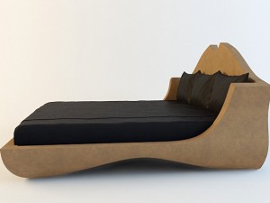 bed turri pegaso 3D 模型