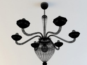 chandelier gallery veronese 3D 模型