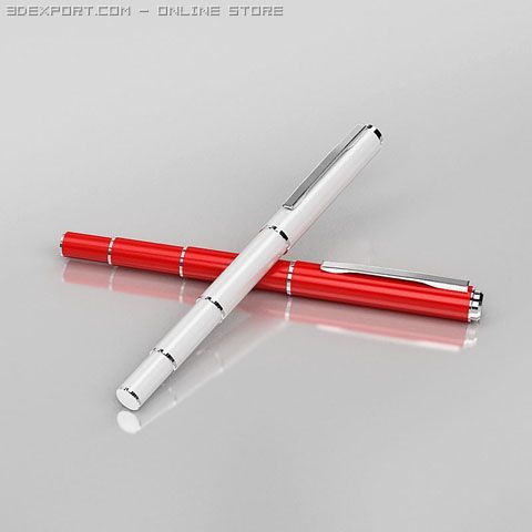 pen 3D Модель .c4d .max .obj .3ds .fbx .stl .blend