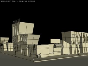 toon street 3D Model