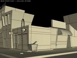 toon street 3D Model