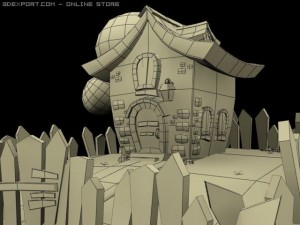 cartoonic house 3D Model