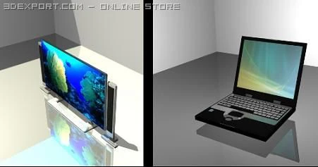 tvnotebook 3D Model .c4d .max .obj .3ds .fbx .stl .blend 