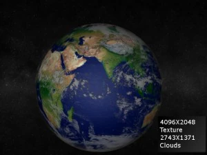 земляная луна 3D Модель