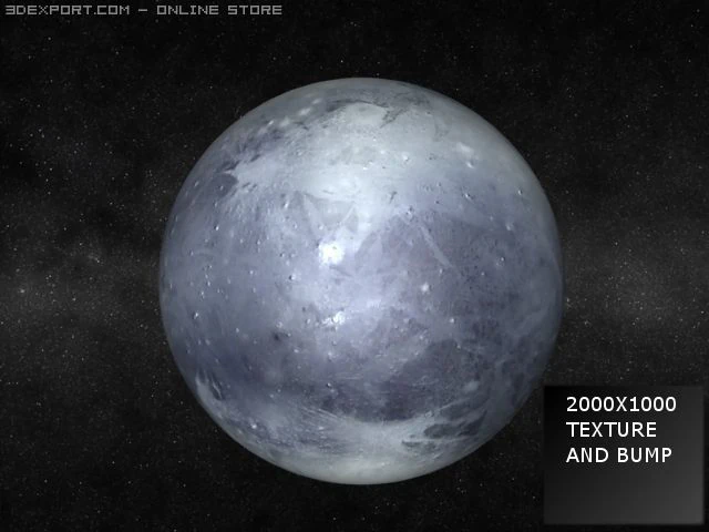 pluto 3D Model .c4d .max .obj .3ds .fbx .stl .blend 