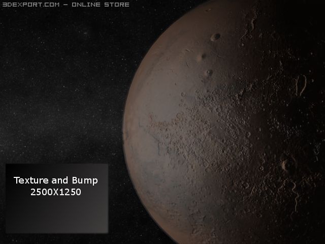 mars Model 3D .c4d .max .obj .3ds .fbx .stl .blend 