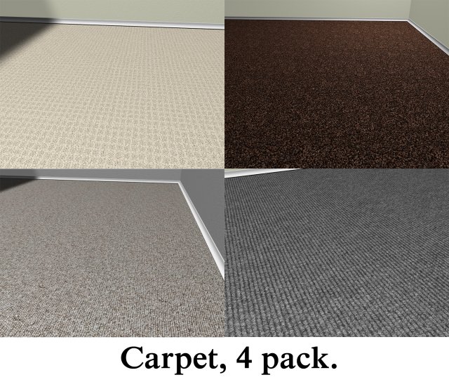 carpet pack 4 textures seamless-tileable CG 텍스쳐 .c4d .max .obj .3ds .fbx .stl .blend 