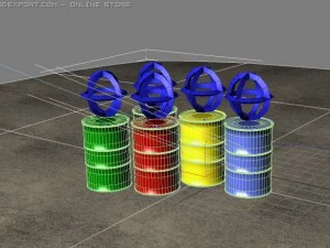 ドラム 3Dモデル