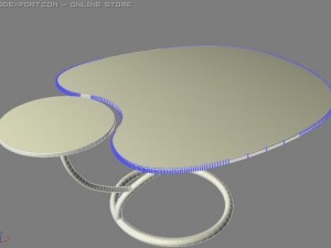 glass table Model 3D