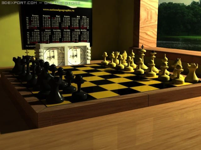 chess 3D Model .c4d .max .obj .3ds .fbx .stl .blend 