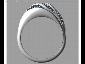 ring with diamonds 3Dモデル