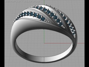 ring with diamonds 3Dモデル