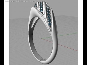 ring with diamonds 3Dモデル