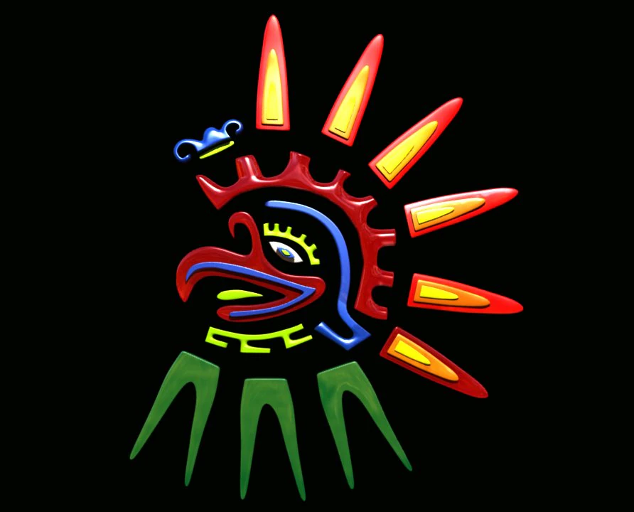 azteca eagle 3D Model .c4d .max .obj .3ds .fbx .stl .blend 